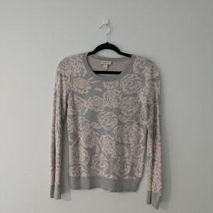 Floral Patterned Sweater